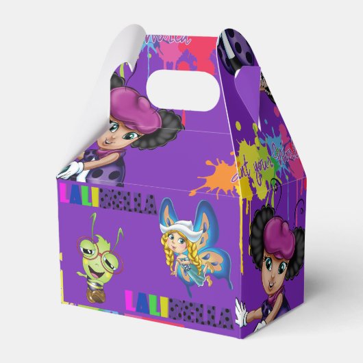 LaliBella "Schilder uw wereld" Favor Box Bedankdoosjes (Achterkant)