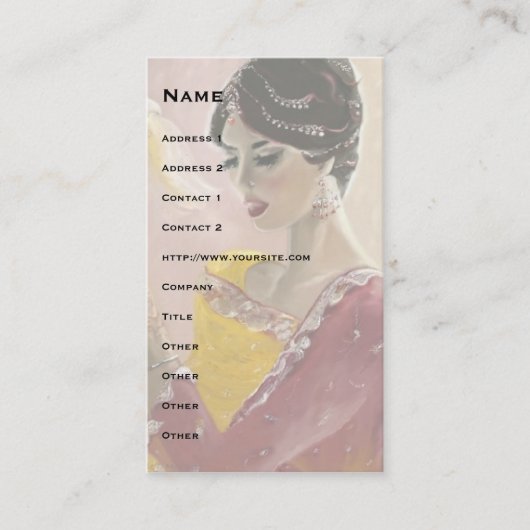 Lalima, dromen! visitekaartje (Voorkant)