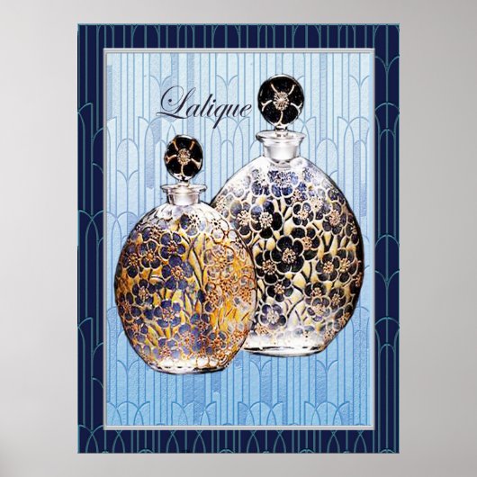 Lalique parfume-flessen poster (Voorkant)