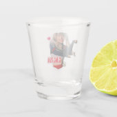 Lalisa zwart roze geld shot glas (Achterkant)