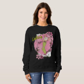 Lalisa - Zwarte roze Trui (Voorkant volledig)