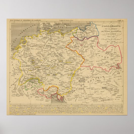 L'Allemagne 1373 a 1437 Poster (Voorkant)