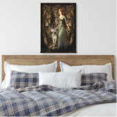 "LaLoba" gewikkeld canvas print (Insitu (Slaapkamer))