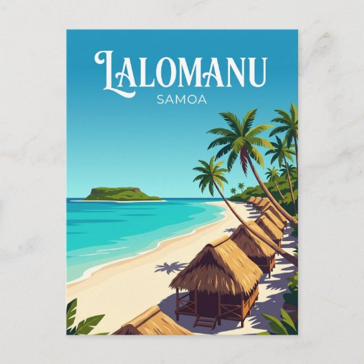 Lalomanu Beach Samoa Briefkaart (Voorkant)