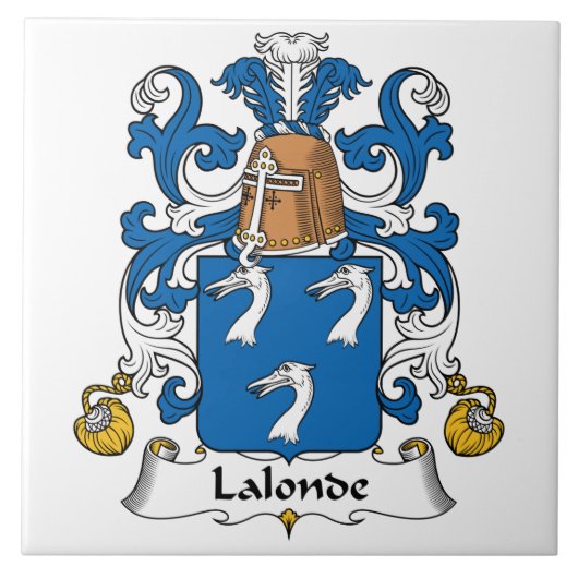 Lalonde Family Crest Tegeltje (Voorkant)