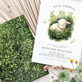 LAM Baby shower Genderneutrale Uitnodigingen