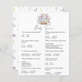 Lam - Baby Trivia | Baby showers wild