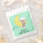 Lam en Crescent Moon Baby shower Bedankzakje (Geknipt)