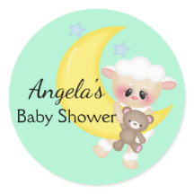 Lam en Crescent Moon Baby shower