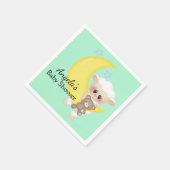Lam en Crescent Moon Baby shower Servet (Hoek)