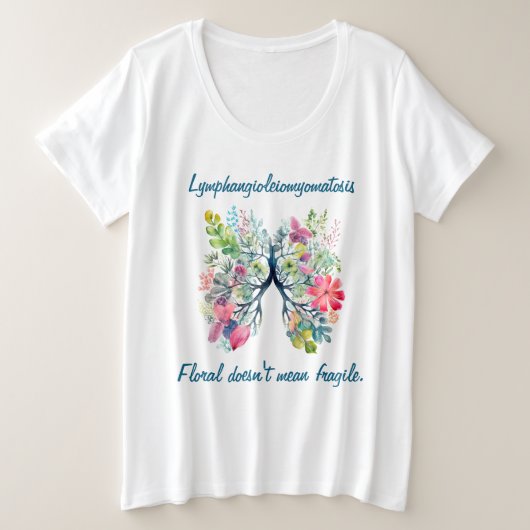 LAM Floral Doesn't Mean Fragile Women's T-Shirt (Design voorkant)