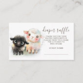 Lam Genderneutraal Baby shower Informatiekaartje (Voorkant)