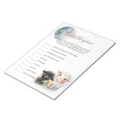 Lam Genderneutraal Baby shower Notitieblok (Schuin)