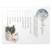 Lam Genderneutraal Baby shower Notitieblok (Voorkant)