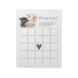 Lam Genderneutraal Baby shower Notitieblok