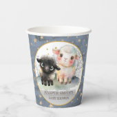 Lam Genderneutraal Baby shower Papieren Bekers (Achterkant)