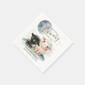 Lam Genderneutraal Baby shower Servet (Hoek)