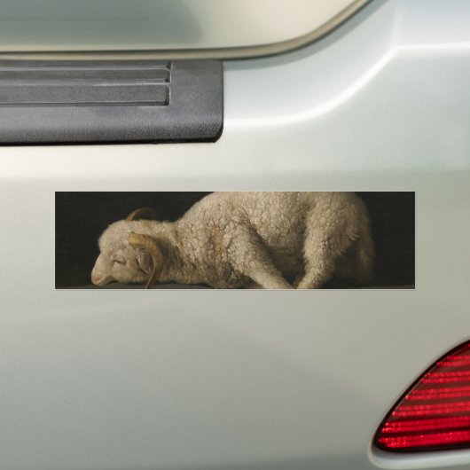 Lam Gods (Agnus Dei) (Offerdier) Bumpersticker (Op auto)