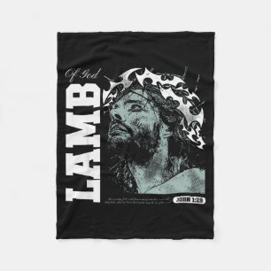 Lam Gods - Christelijke Bijbelvers Geloof Fleece Deken