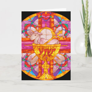 Lam Gods glas in lood Kaart