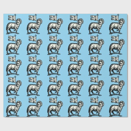Lam Gods symbool van het christelijk geloof Cadeaupapier (Vlak)