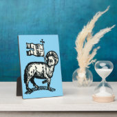 Lam Gods symbool van het christelijk geloof Fotoplaat (Zijkant)