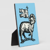 Lam Gods symbool van het christelijk geloof Fotoplaat (Zijkant)