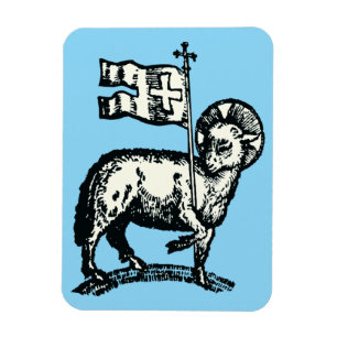 Lam Gods symbool van het christelijk geloof Magneet