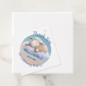 Lam in het Clouds Baby shower Bedankjes Labels (In situ)