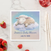 Lam in het Clouds Baby shower Servet (Insitu)