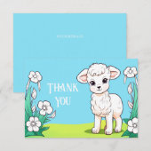 Lam Lam dank je wel kaart (Voorkant / Achterkant)