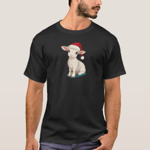  Lam Met Sinterklaas Pet Voor Feestelijke Dagen T-shirt