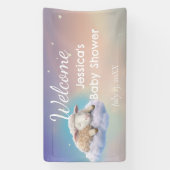 Lam op een wolk Baby shower Spandoek (Verticaal)