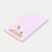 Lam overslaan schattige grillige aangepaste naam p post-it® notes (Schuin)
