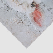  Lam Roze Bloemen Script Decoupage Tissuepapier (Detail)