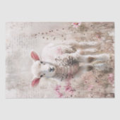 Lam Roze Wildbloemen Decoupage Tissuepapier (Voorkant)