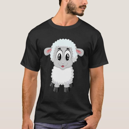Lam Schaap Kinderen Pasen T-shirt (Voorkant)