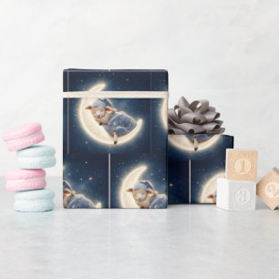 Lam Slapend op een Halve Maan Cadeaupapier