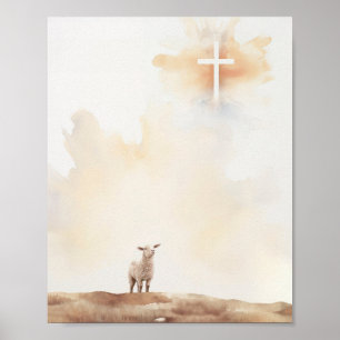 Lam van God - Digitale Bijbel Verzen Print en Jezu