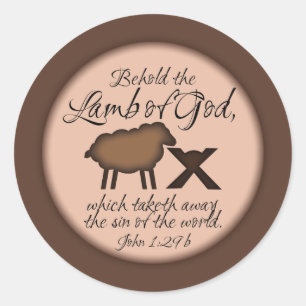 Lam van God Kerst Bijbel Verse Stickers
