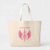 LAM Warrior Can you say lymphangioleiomyomatosis Grote Tote Bag (Voorkant)