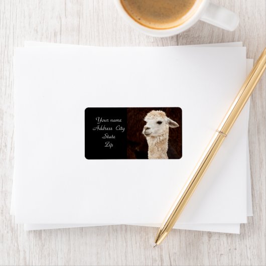 Lama adresetiketten etiket (Insitu)