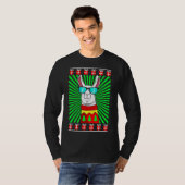 Lama Alpaca Kerst Lelijke Kerst T-shirt (Voorkant volledig)