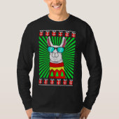 Lama Alpaca Kerst Lelijke Kerst T-shirt (Voorkant)
