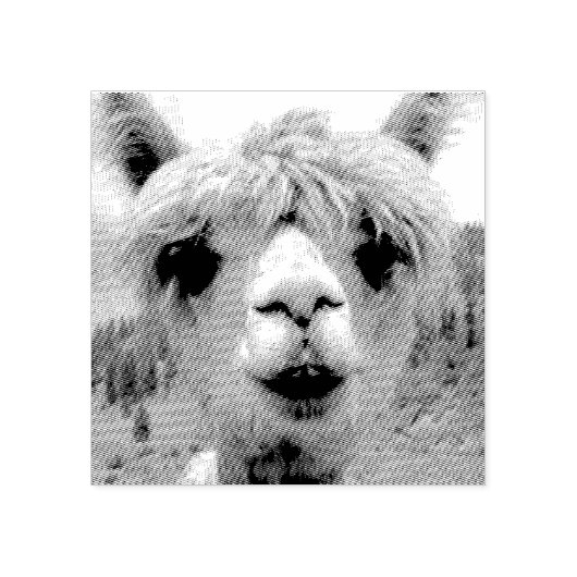 LAMA ALPACA RUBBER STEMPEL (Afrduk)