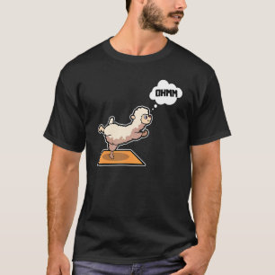 Lama Alpaca Yoga Oefeningen Sport Gymnastiek Ohmmm T-shirt