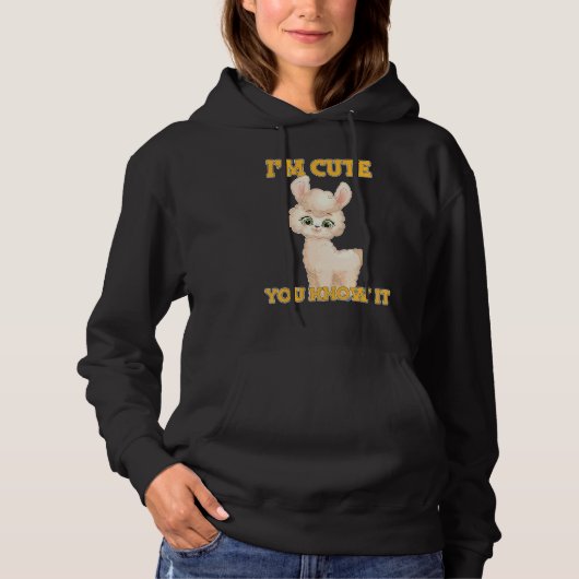 Lama Alpaka 1 Hoodie (Voorkant)