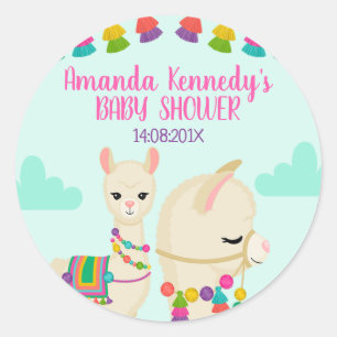Lama Baby shower Sticker