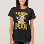 Lama Beer Lamas Alcohol T-shirt (Voorkant)
