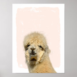 lama bekijk een boo-kleuterkunst poster